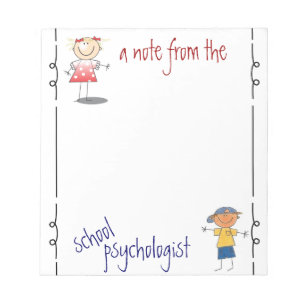 Bloc De Notas Nota del psicólogo escolar (notepad)