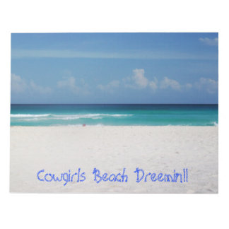Bloc De Notas ¡Nota del teclado Cowgirls Beach Dreemin!