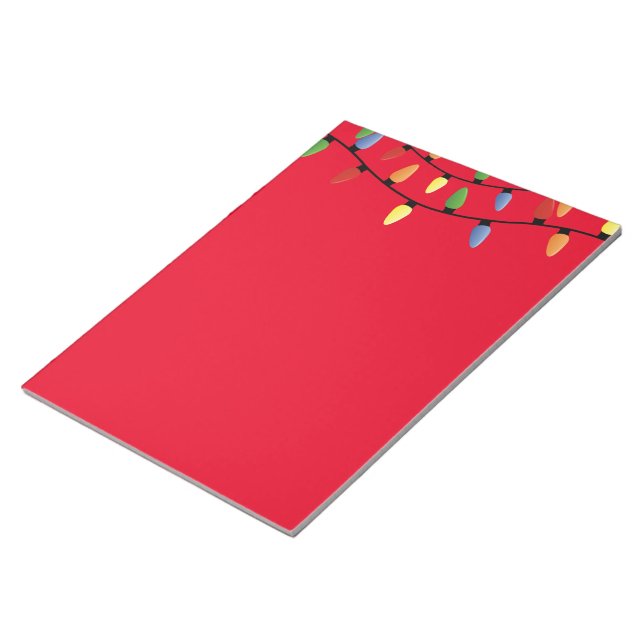 Bloc De Notas Nota: Luces para Navidades de almohadillas (Lado Derecho)