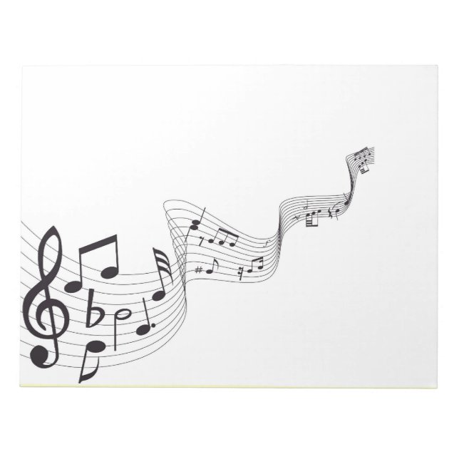 Bloc De Notas Nota musical Notepad (Frente)