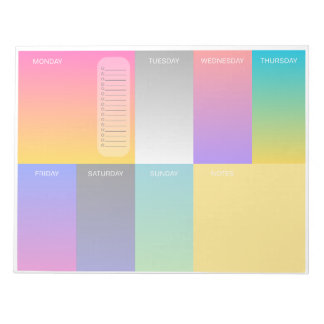 Bloc De Notas Nota Neon 8x11