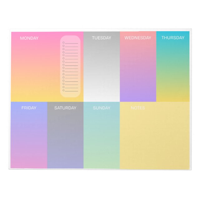 Bloc De Notas Nota Neon 8x11 (Frente)