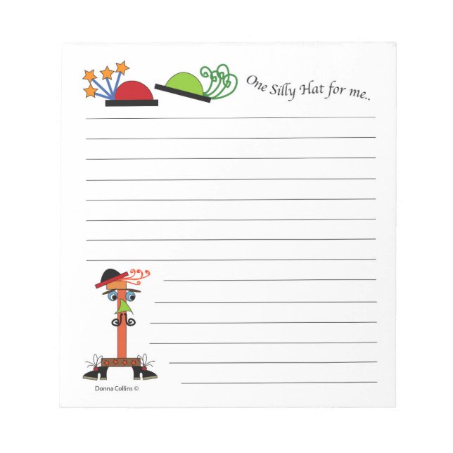 Bloc De Notas Nota número de almohadilla uno (Frente)