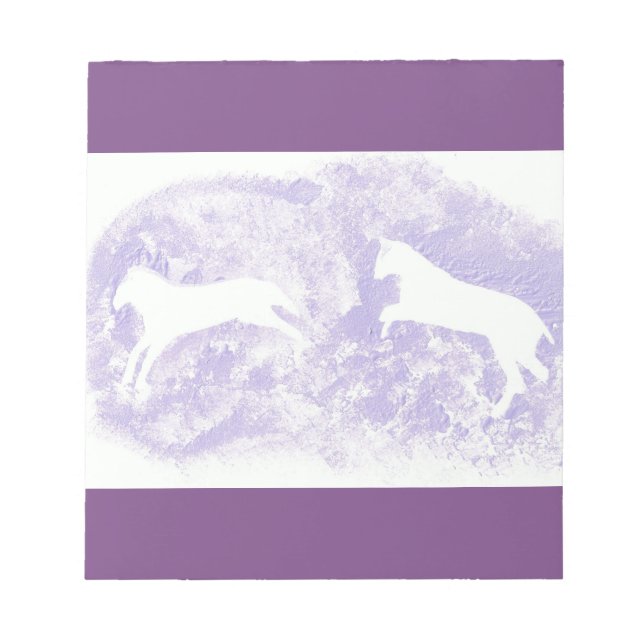 Bloc De Notas Nota Pad con diseño de caballo (Frente)