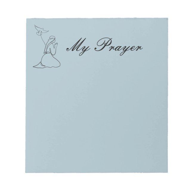 Bloc De Notas Nota pegajosa de la pestaña Nota de oración (Frente)