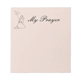 Bloc De Notas Nota pegajosa de la pestaña Nota de oración