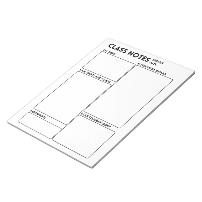 Bloc De Notas Nota sobre el TDAH  (Lado Derecho)
