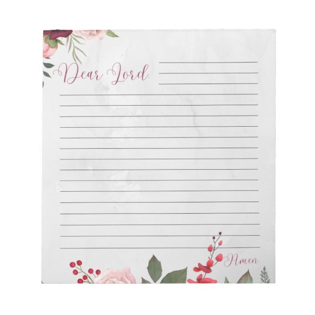 Bloc De Notas Notas a Dios Notepad (Frente)