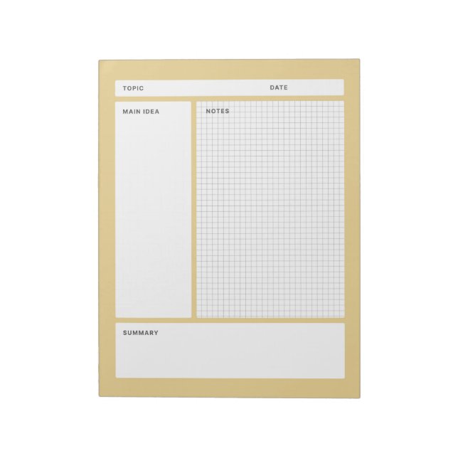 Bloc De Notas Notas Cornell (Graph) (Lado Izquierdo)