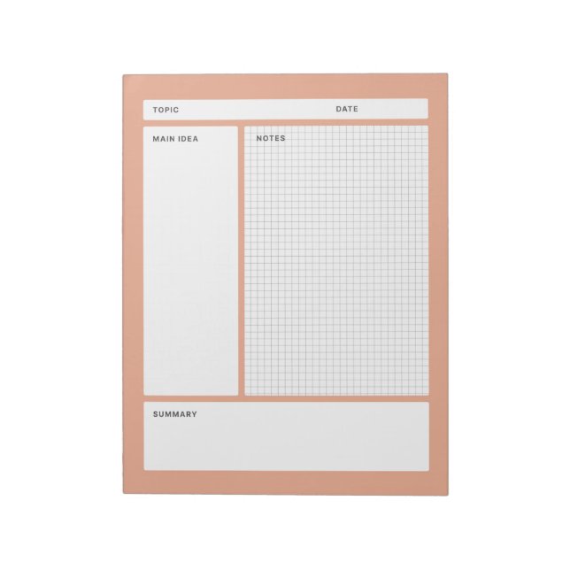 Bloc De Notas Notas Cornell (Graph) (Lado Izquierdo)