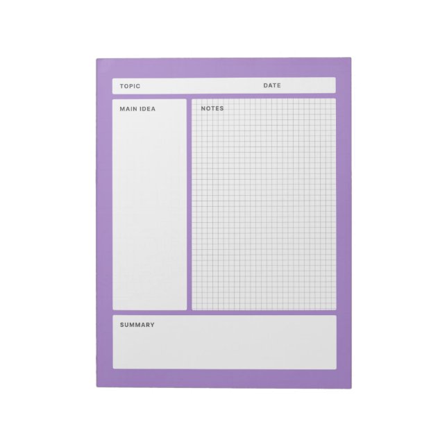 Bloc De Notas Notas Cornell (Graph) (Lado Izquierdo)