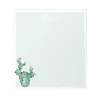 Bloc De Notas notas de cactus personalizadas