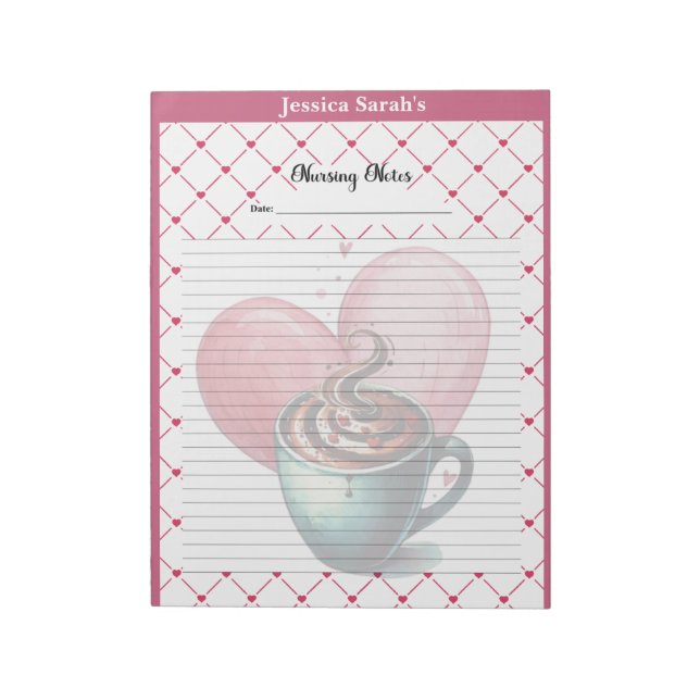 Bloc De Notas Notas de Enfermería de Teacup Cuties_ Notepad (Lado Izquierdo)