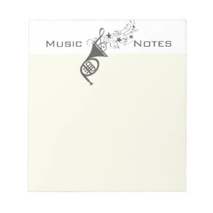 Bloc De Notas Notas de la música del músico del viento de la