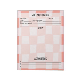 Bloc De Notas Notas de la reunión/Notepad de resumen- Verificado