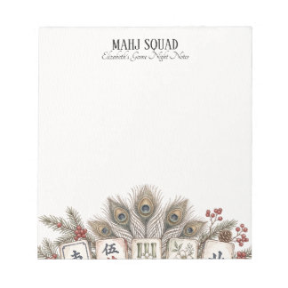 Bloc De Notas Notas de Noche de Juegos de Mahj Squad Regalo de N