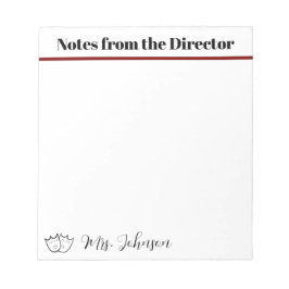 Bloc De Notas Notas del director