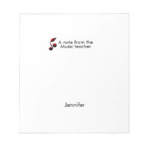 Notas del profesor de música agregar nombre nota d