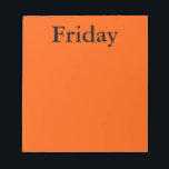 Bloc De Notas Notas del viernes del Día de la semana de Visual C<br><div class="desc">Visual Calendar Tools Días de la semana Notas del viernes - para Visual Language Color del calendario Herramientas adaptativas para vivir CricketDiane Art and Design - Viernes, Calendario, Días de la semana Notepads, Visual Calendar Tools, Today is Notepads, Identificadores visuales Días de la semana Tools, Visual Color Coded Organizing Tools...</div>