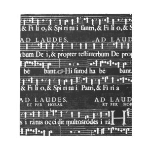 Bloc De Notas notas musicales gruesas