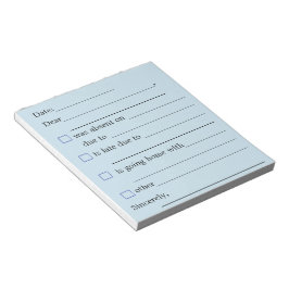 Bloc De Notas "Notas para el profesor" Notepad
