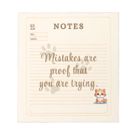 Bloc De Notas Notas personalizadas de gatito juguetón naranja am