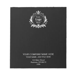 Bloc De Notas Notas personalizadas profesionales modernas negras