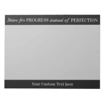 NOTAS personalizados DE PROGRESO vs PERFECCIÓN