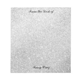 Bloc De Notas Notas Personalizados Elegant Gold/Silver