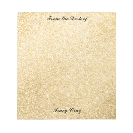 Bloc De Notas Notas Personalizados Elegant Gold/Silver