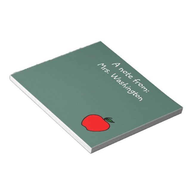 Bloc De Notas Notas sobre el Notepad de Chalkboard, Personalizad (Lado Derecho)