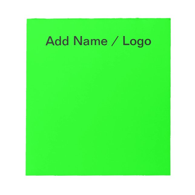 Bloc De Notas Note-is-Me Notes Bright Green Notepads (Frente)