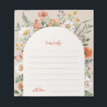 Bloc De Notas Notecards Wildflower | Notepad<br><div class="desc">Notecnológicos de flores silvestres. Que los invitados escriban una nota especial. ¡Listo para ser personalizado por usted!</div>
