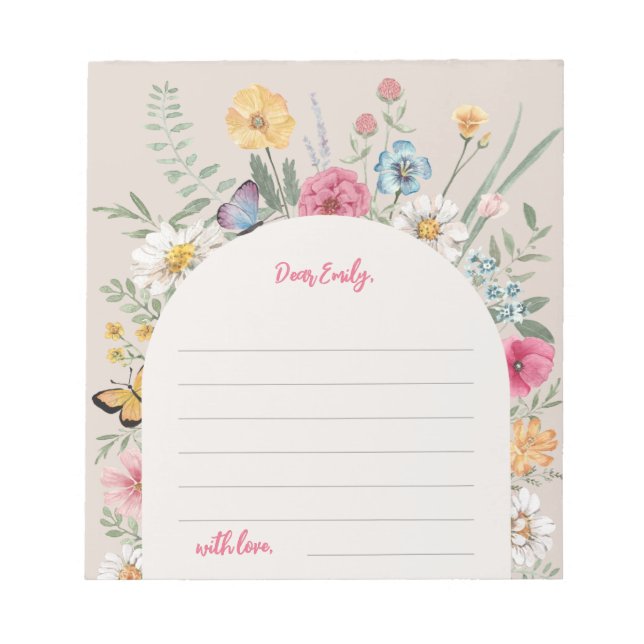 Bloc De Notas Notecards Wildflower | Notepad (Frente)
