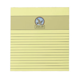 Bloc De Notas Notepad amarillo claro halcón peregrino