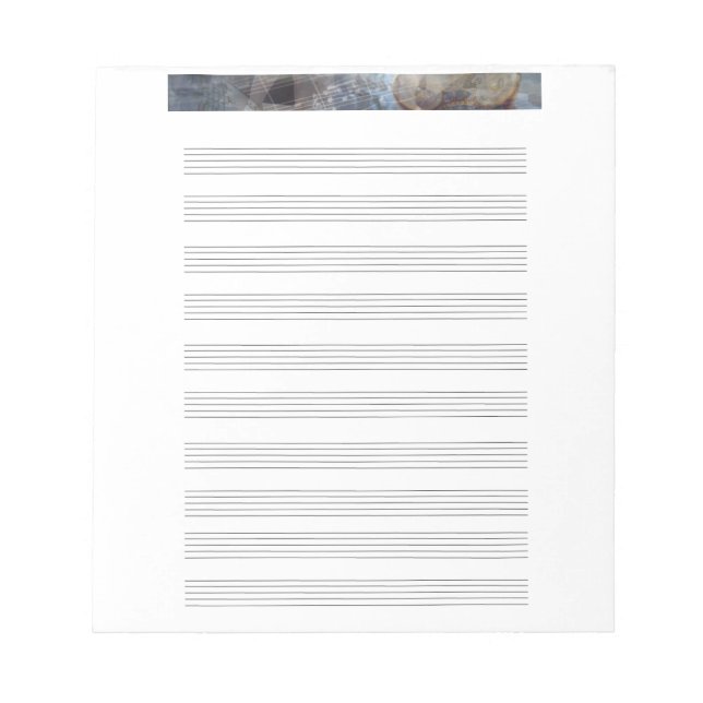 Bloc De Notas Notepad Antiguo Personal De Música De Grecia (Frente)