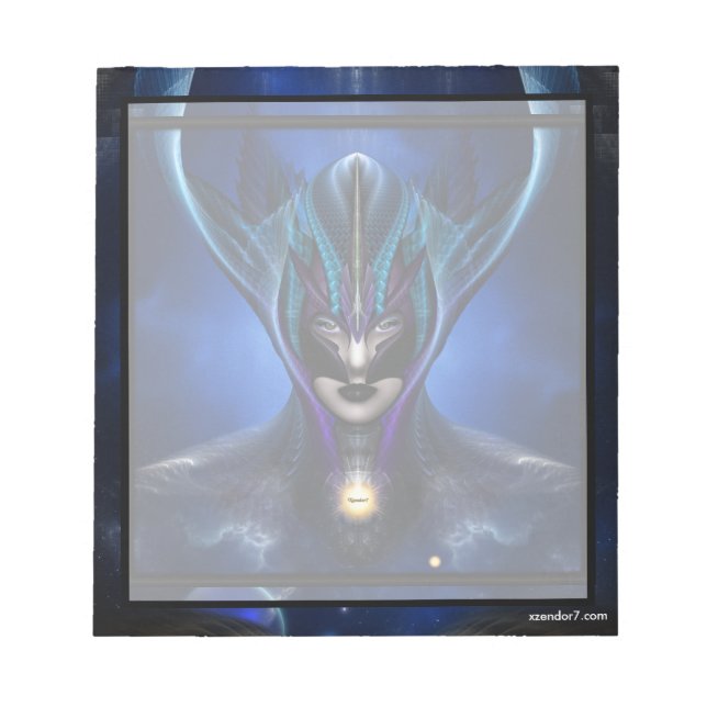 Bloc De Notas Notepad azul de sombra de Taidushan Sai (Frente)
