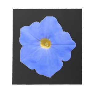 Bloc De Notas Notepad azul y amarillo Petunia