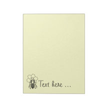 Notepad - Bee on Honeycomb (grande)