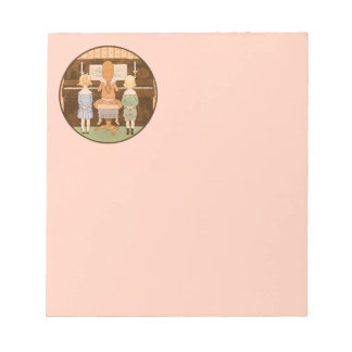 BLOC DE NOTAS NOTEPAD CANTANDO NIÑOS, LECCIÓN DE MÚSICA PIANO DE