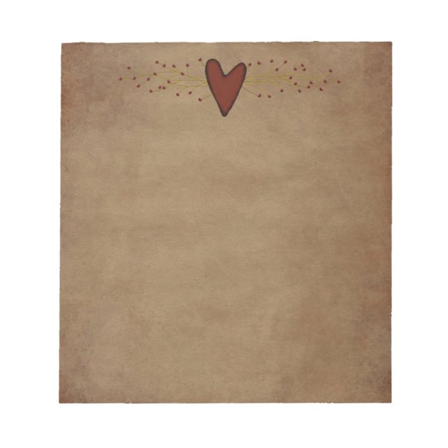Bloc De Notas Notepad cardíaco primitivo (Frente)