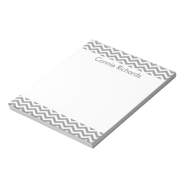 Bloc De Notas Notepad Chevron personalizado - gris (Lado Izquierdo)
