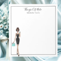 Notepad Chica de moda personalizada de moda