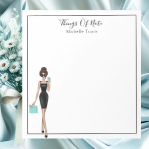 Bloc De Notas Notepad Chica de moda personalizada de moda
