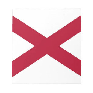 Bloc De Notas Notepad con bandera de Alabama