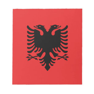 Bloc De Notas Notepad con bandera de Albania