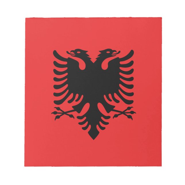 Bloc De Notas Notepad con bandera de Albania (Frente)