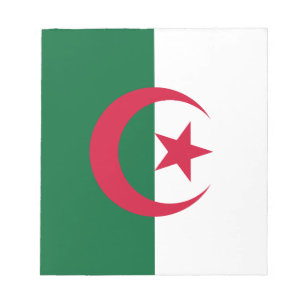 Bloc De Notas Notepad con bandera de Argelia