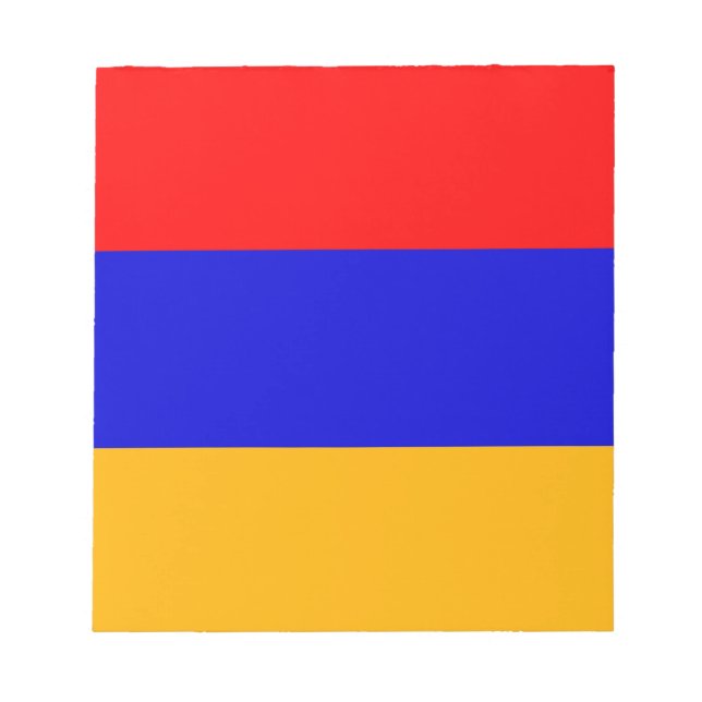 Bloc De Notas Notepad con bandera de Armenia (Frente)