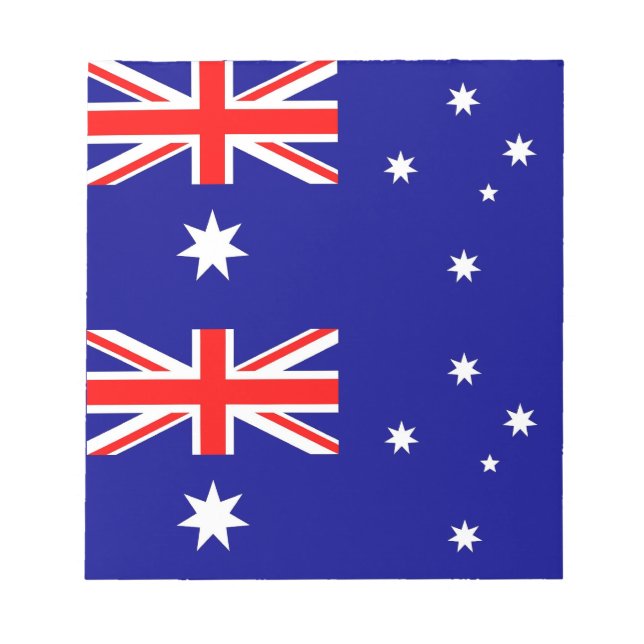 Bloc De Notas Notepad con bandera de Australia (Frente)